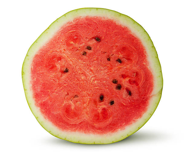 istock Half of red juicy watermelon 487114020