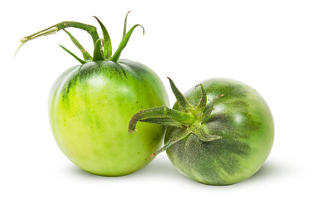 istock Two green tomatoes near 487114026