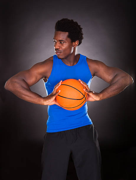 istock African Man With Basketball 487114286