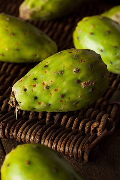 istock Raw Organic Green Cactus Pears 487121030