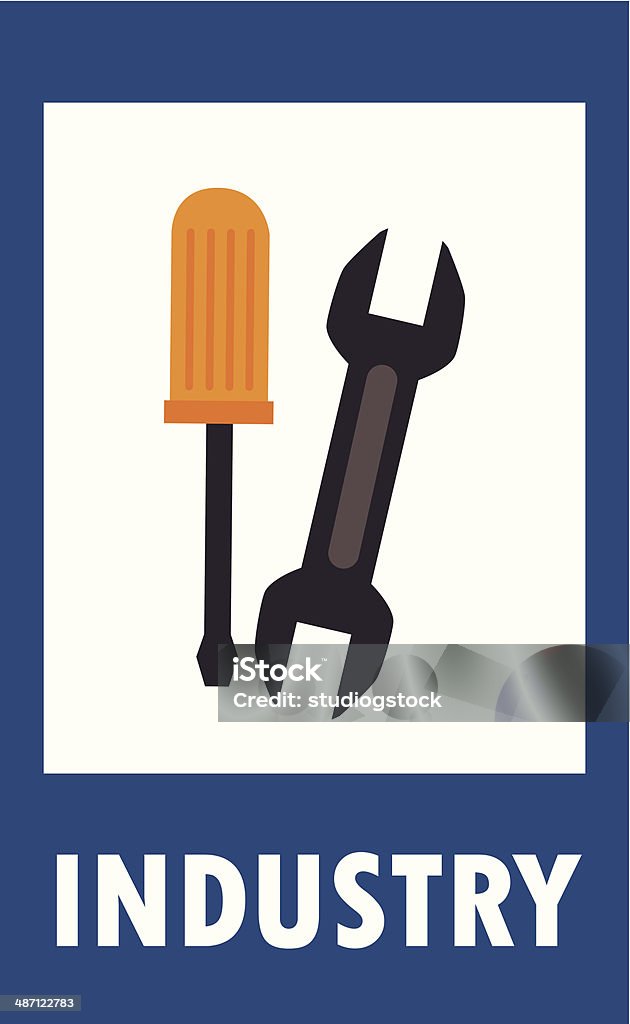 Outils du secteur - clipart vectoriel de Chantier de construction libre de droits