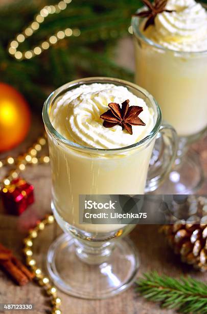 Eggnog Hot Christmas Drink Stock Photo - Download Image Now - Egg - Food, Punch - Drink, 2015