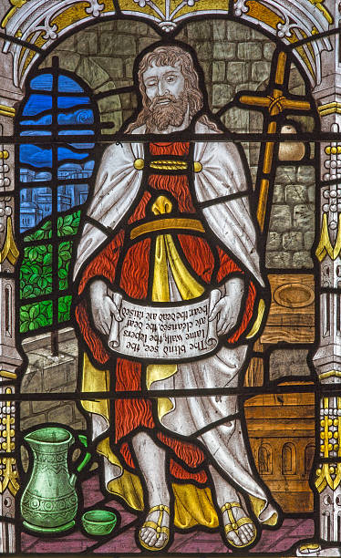 istock Jerusalem -  St. John the Baptist on windowpane 487123838