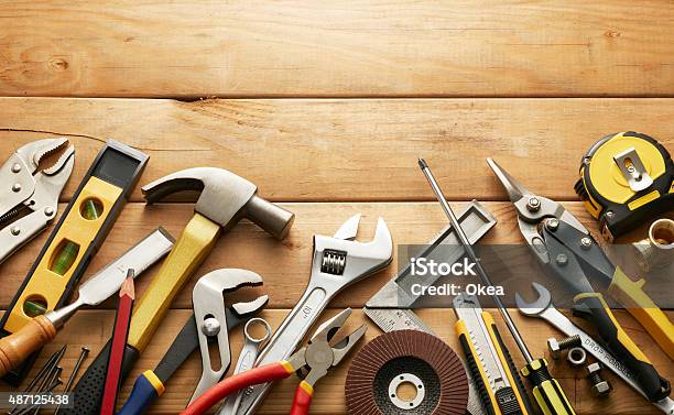 Hand Tools Stock Photo - Download Image Now - Work Tool, DIY, Hand Tool
