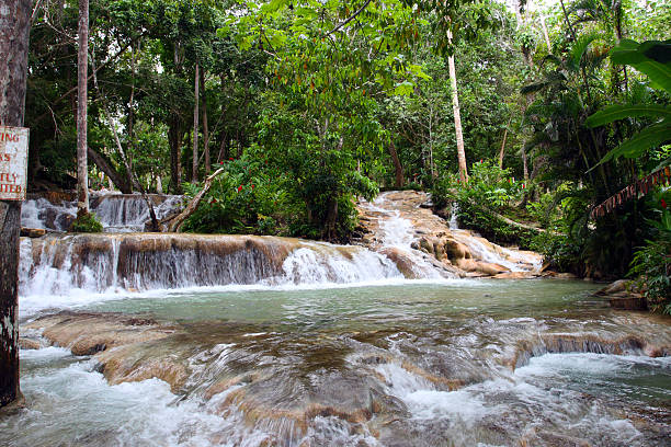 Ocho Rios, Jamaica Ocho Ríos is a town on the northern coast of Jamaica, located in the parish of Saint Ann. It is a popular tourist destination, well known for scuba diving and other water sports dunns river falls stock pictures, royalty-free photos & images