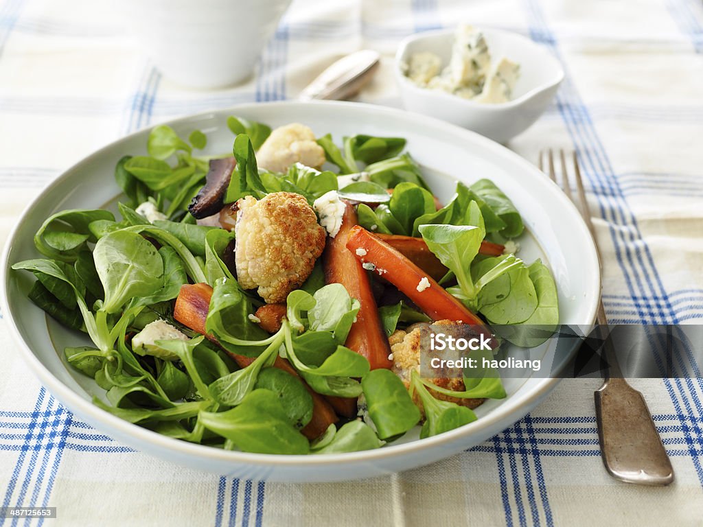 Geröstete Karotten-Salat - Lizenzfrei Blauschimmelkäse Stock-Foto