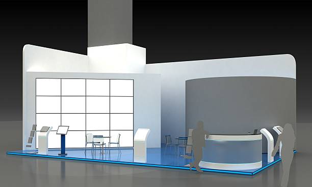 istock Exhibition Stand Kiosk Interior Exterior 487125719