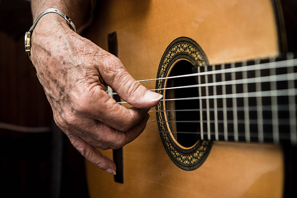 Playing Guitar Playing Guitar. human cardiopulmonary system audio stock pictures, royalty-free photos & images