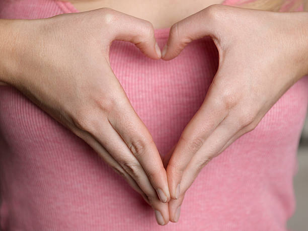 istock Woman Making Heart Shape With Hands 487126375