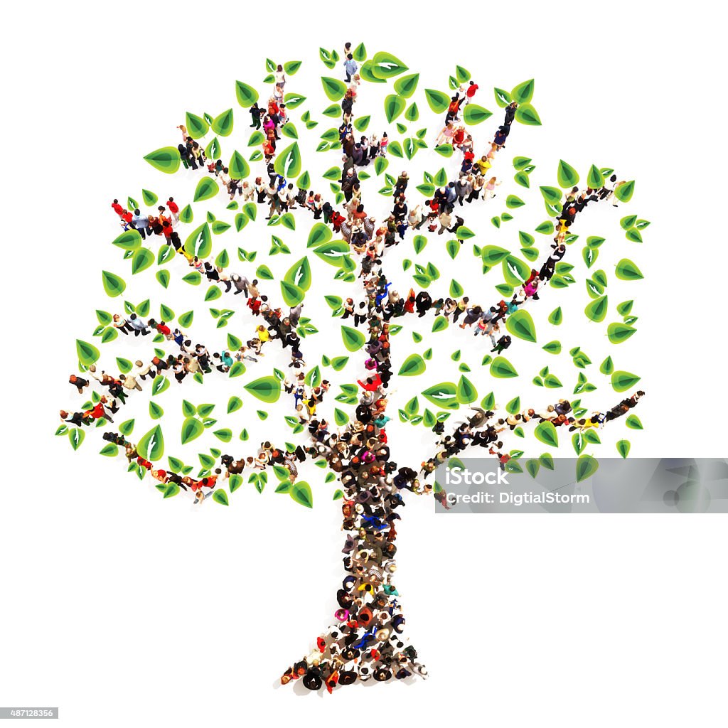 Family tree Family tree. People in the form of a tree, family tree concept. Family Tree Stock Photo