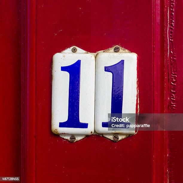 Number 11 Stock Photo - Download Image Now - Number 11, Blue, Decoration