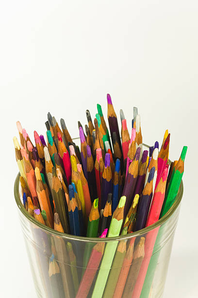 istock used color pencils in a glass 487129114
