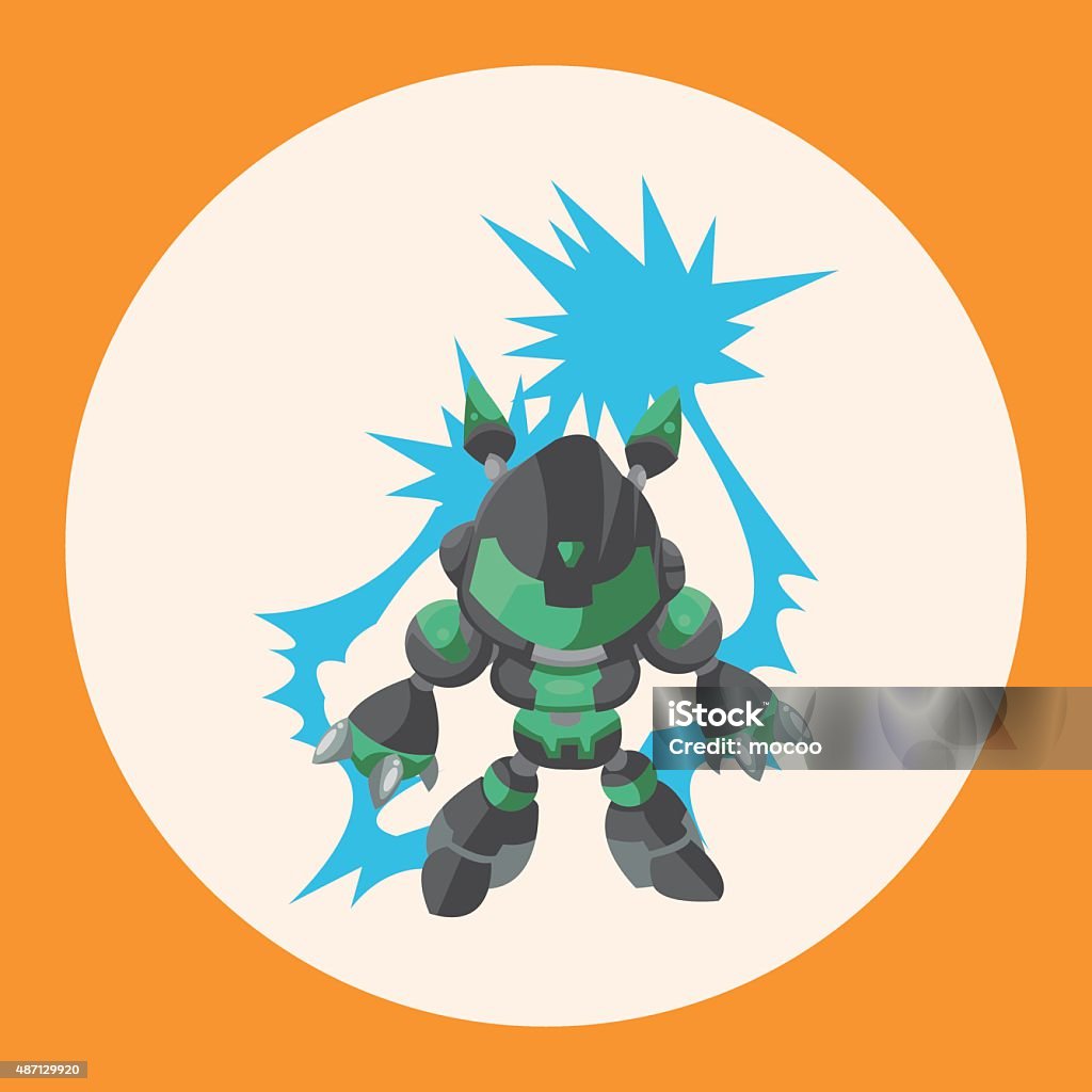 Robotics Theme Vector Robot Theme Elements Vector Eps Stock Illustration - Download Image Now ...