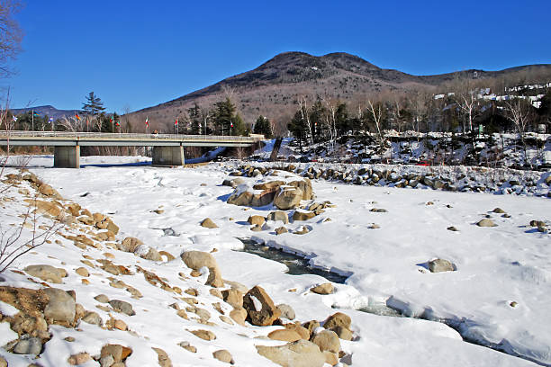 뉴잉글랜드 겨울 - mount washington north new hampshire usa 뉴스 사진 이미지