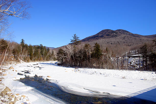 뉴잉글랜드 겨울 - mount washington north new hampshire usa 뉴스 사진 이미지