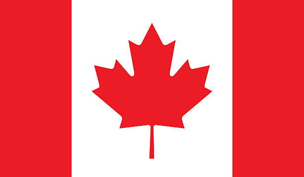 Canada flag vector art illustration