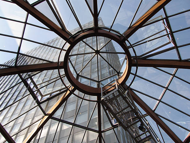 istock Modern Glass Lattice Roof 487131454