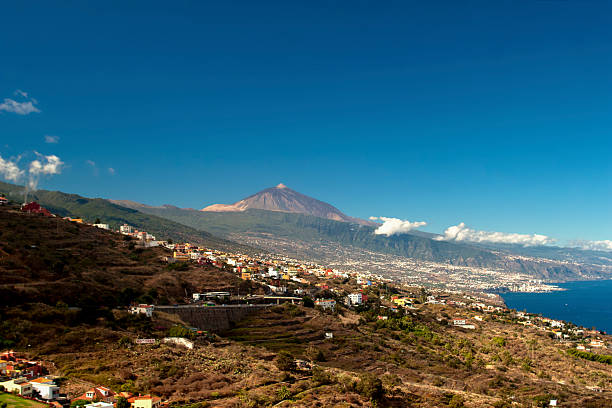 istock volcano Teide view from valley La Oratava 487131882