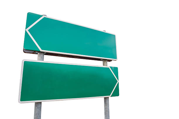 istock blank street sign against sky and clouds 487132654