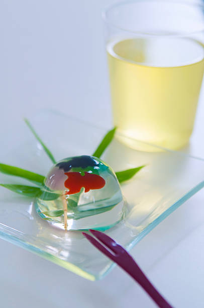 istock japanese jelly & cold green tea 487132888