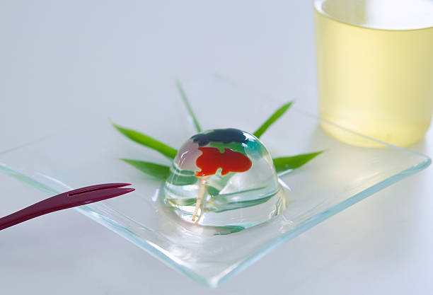 istock japanese jelly & cold green tea 487132970