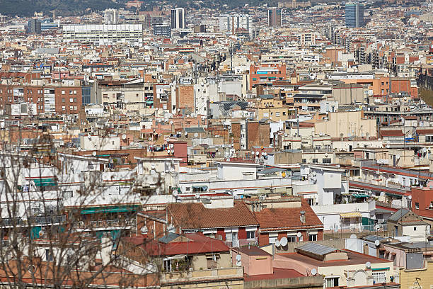 istock views of Barcelona from the top 487133328