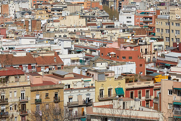 istock views of Barcelona from the top 487133378