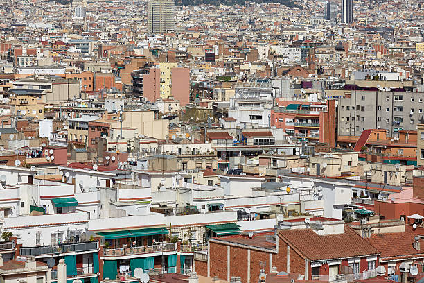istock views of Barcelona from the top 487133486