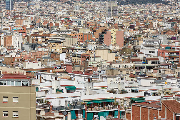 istock views of Barcelona from the top 487133490