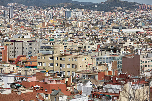 istock views of Barcelona from the top 487133494