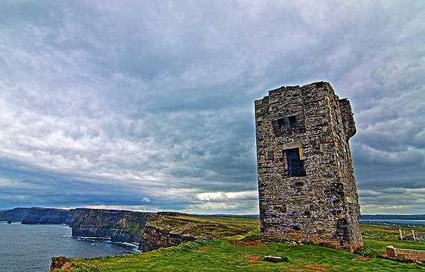 istock Moher Tower atop the Cliffs of Moher at Hags Head 487133668