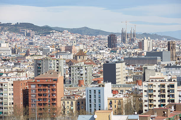 istock views of Barcelona from the top 487134220
