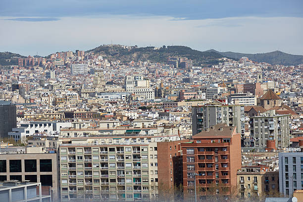 istock views of Barcelona from the top 487134232