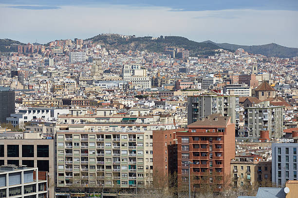 istock views of Barcelona from the top 487134236
