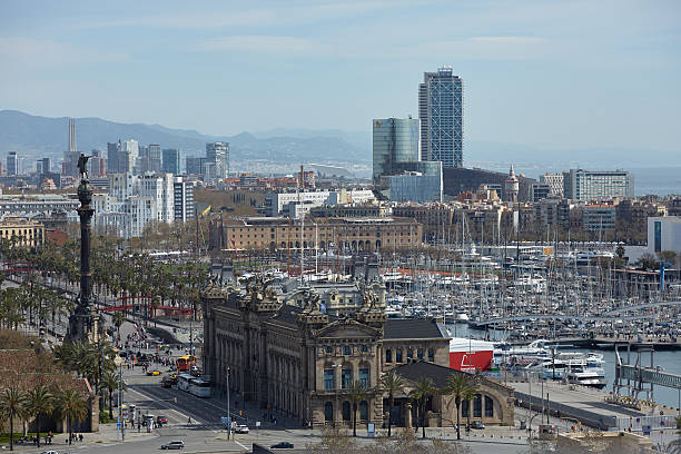istock views of Barcelona from the top 487134260