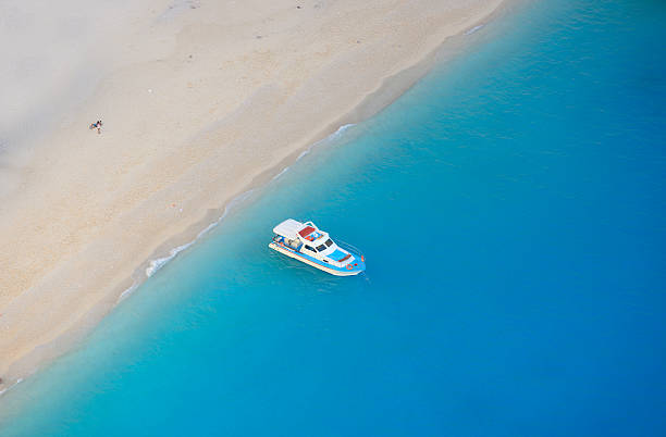 Amazing Navagio Beach in Zakynthos Island, Greece stock photo