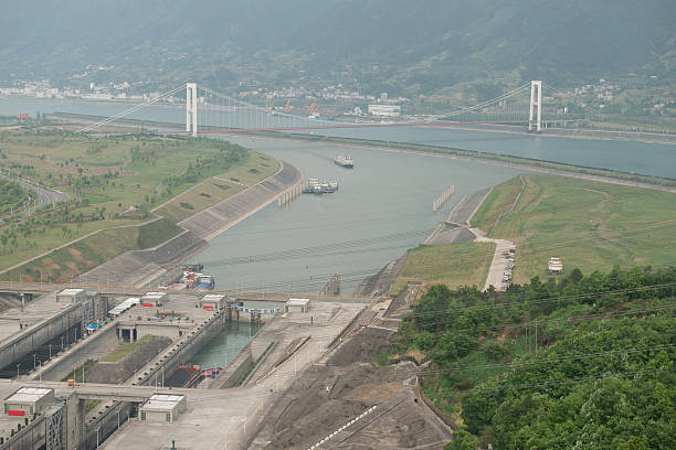 istock Three Gorges Dam at Yangtze River in China 487140930