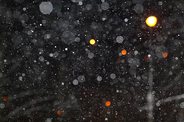 istock Abstract black white snow texture on black background for overlay 487143558