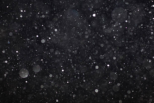 istock Abstract black white snow texture on black background for overlay 487143560