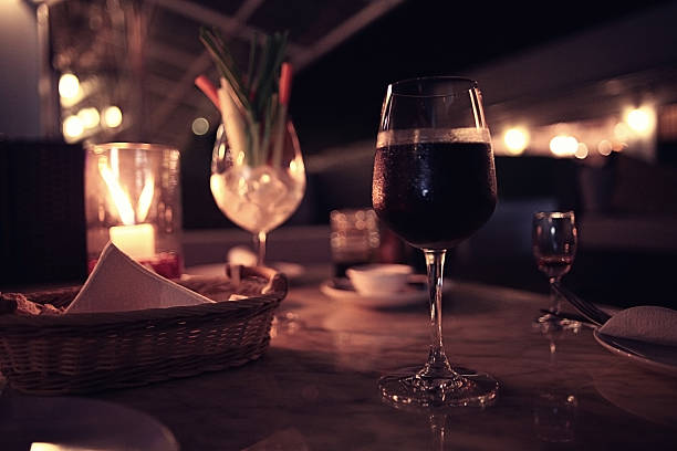 istock glass of wine restaurant interior serving dinner 487144466