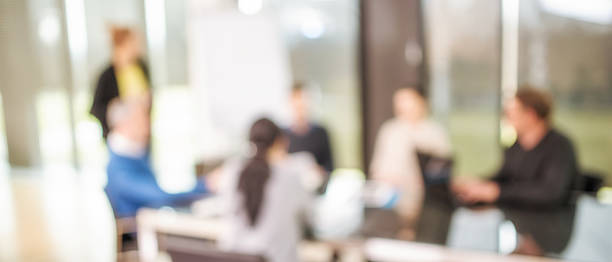 istock Defocused people at business meeting 487145658