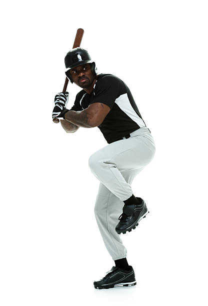 istock Baseball player batting and looking away 487152618