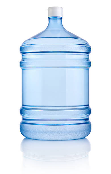 大きなボトルの水分離白背景 - ガロン ストックフォトと画像