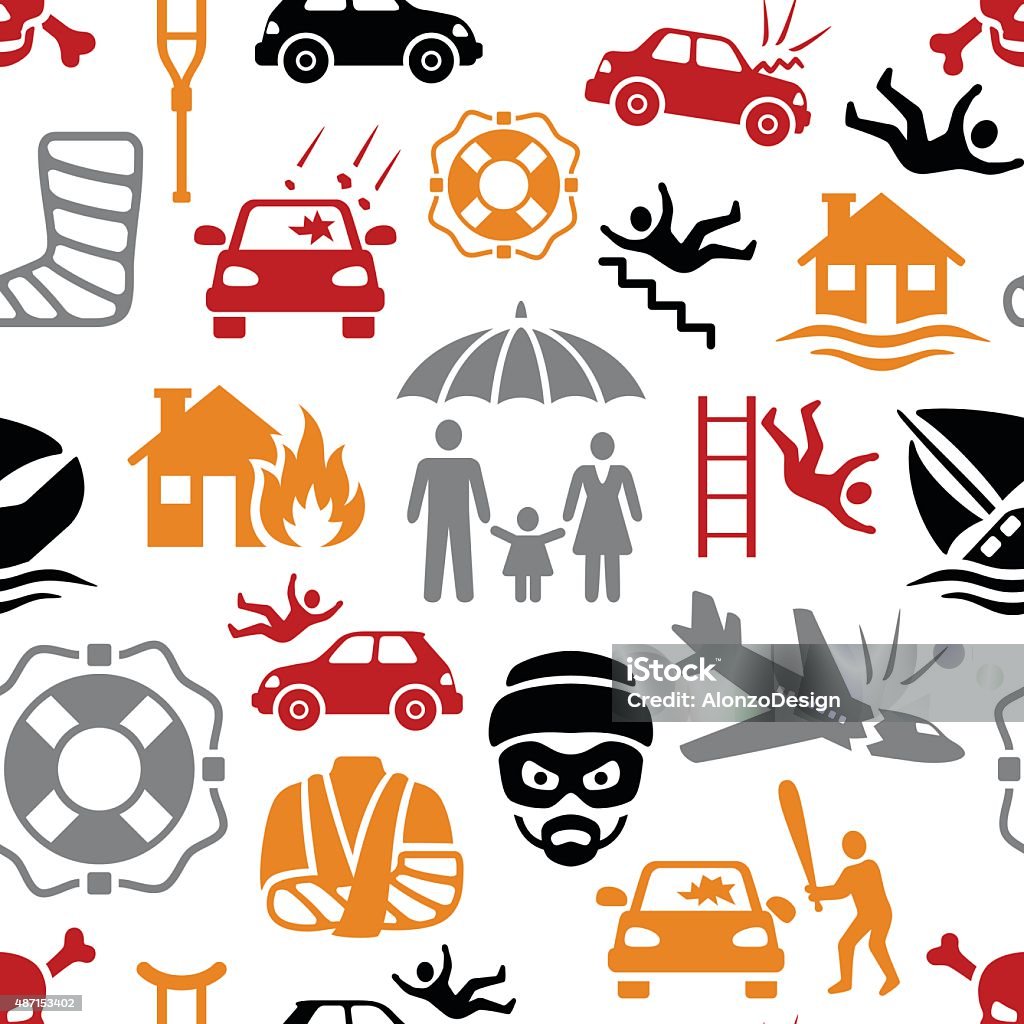 Insurance Pattern Insurance Pattern Stock Illustration - Download Image Now - Image ...