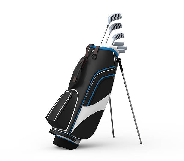 istock Golf clubs and Bag Isolated 487155627