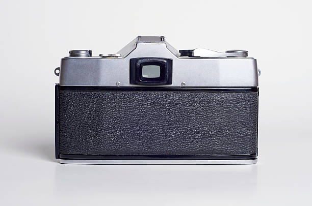 istock Vintage SLR camera rear view 487155937