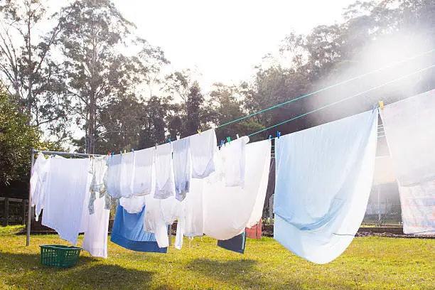 Photo of Cloths are hanging on clothesline