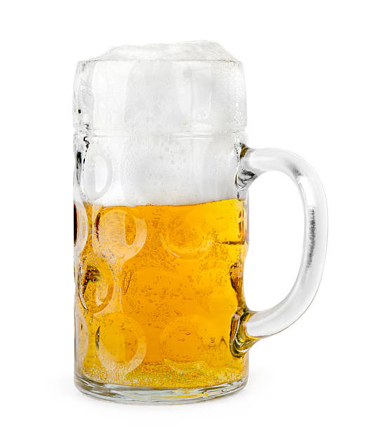 istock mug of beer isolated on white 487156922