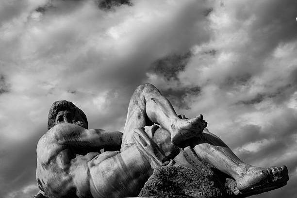 istock statue  on the square Michelangelo. Florence, Italy 487157837