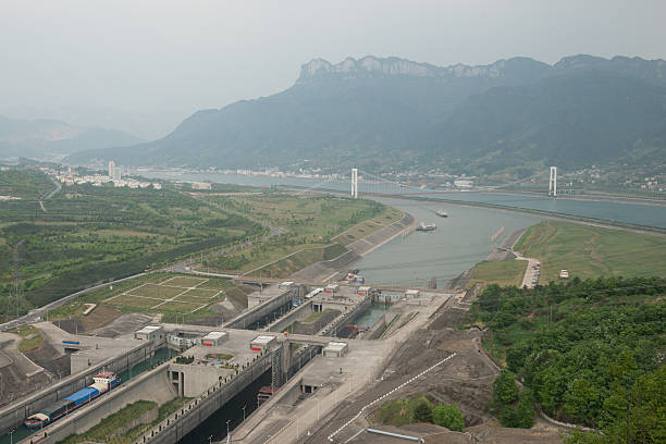 istock Three Gorges Dam at Yangtze River in China 487158676